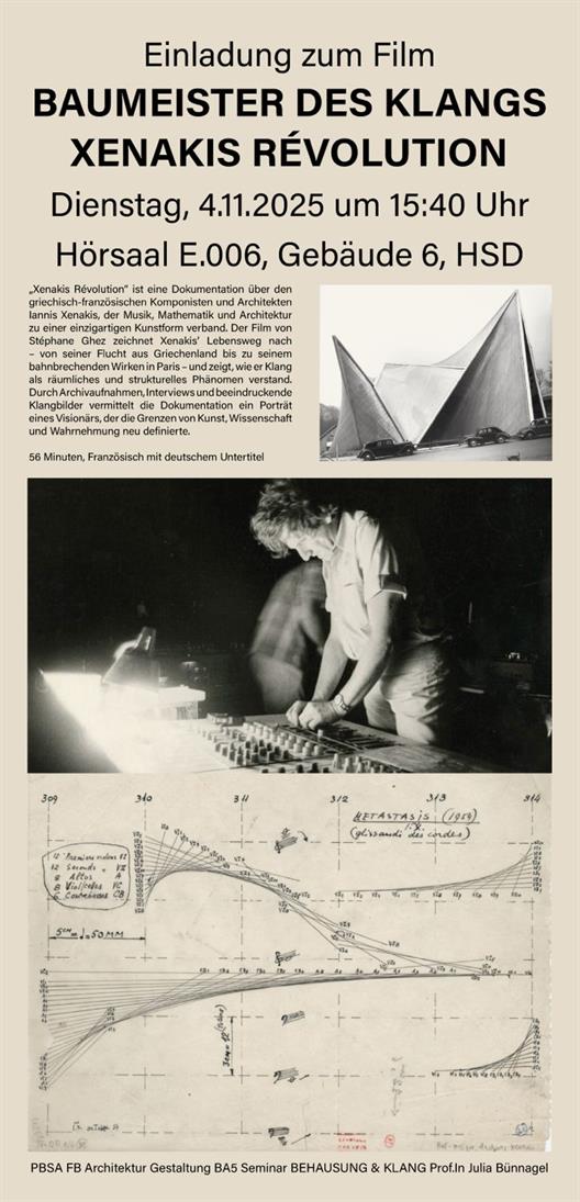 Film behausung und klang